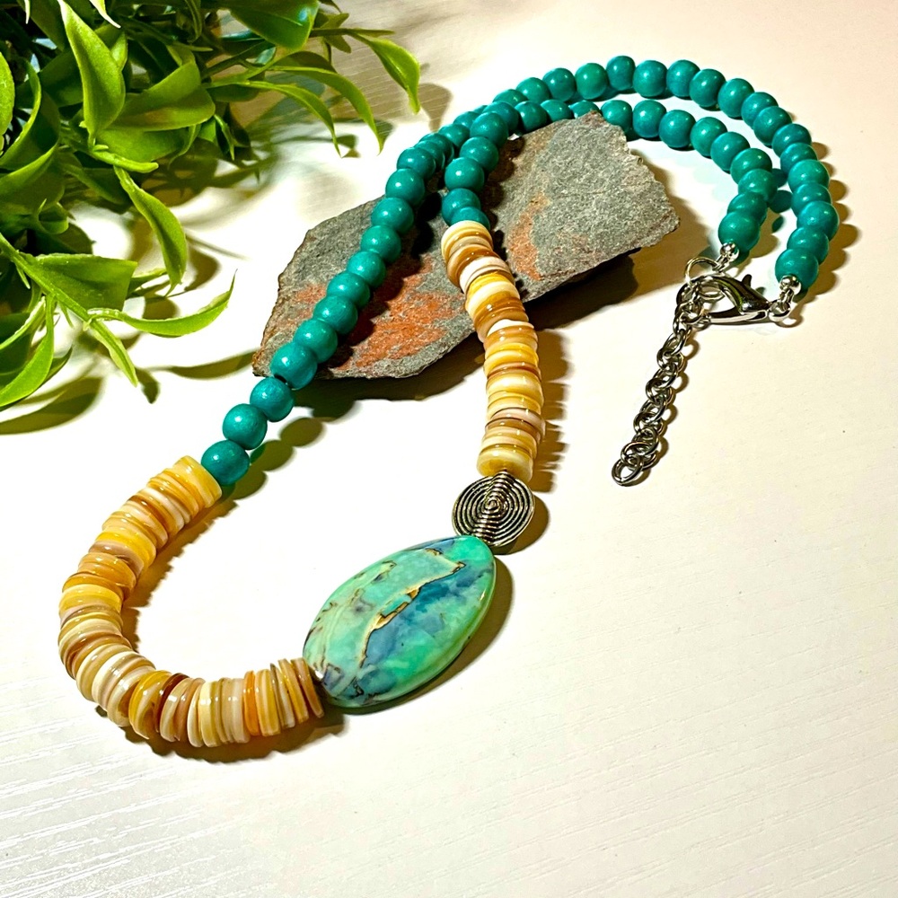 Artisan Crafted Necklace with Extender